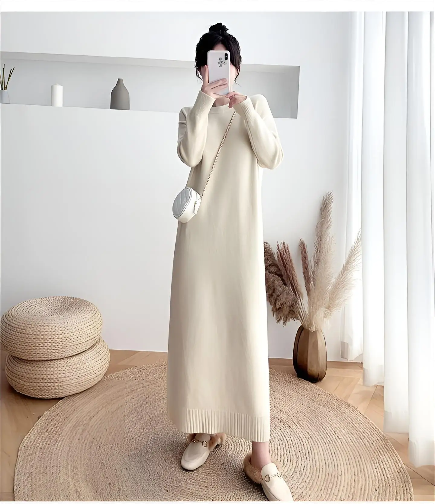 

Пуловеры длиной до колена, рождественские свитера, джемперы, женские мешковатые с вырезом лодочкой, школьные ПР, женские свободные тональные воротники-стойки в рубчик для девочек