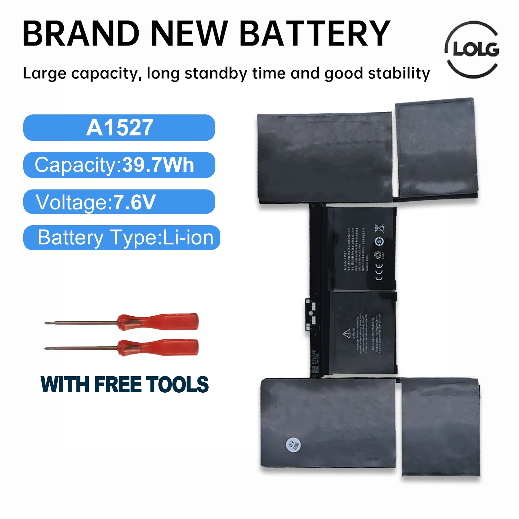 

A1527 Laptop Battery for Apple Macbook pro 12" A1534 EMC2746 EMC2991 EMC3099 2015 2016 2017 year Notebook Batteries