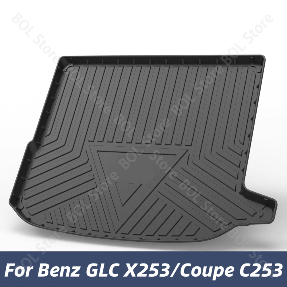Коврики в багажник из ТПЭ для Mercedes-Benz GLC X253 Coupe C253 2015-2023, автомобильный багажник, всепогодный лоток для багажника, аксессуары для ковров
