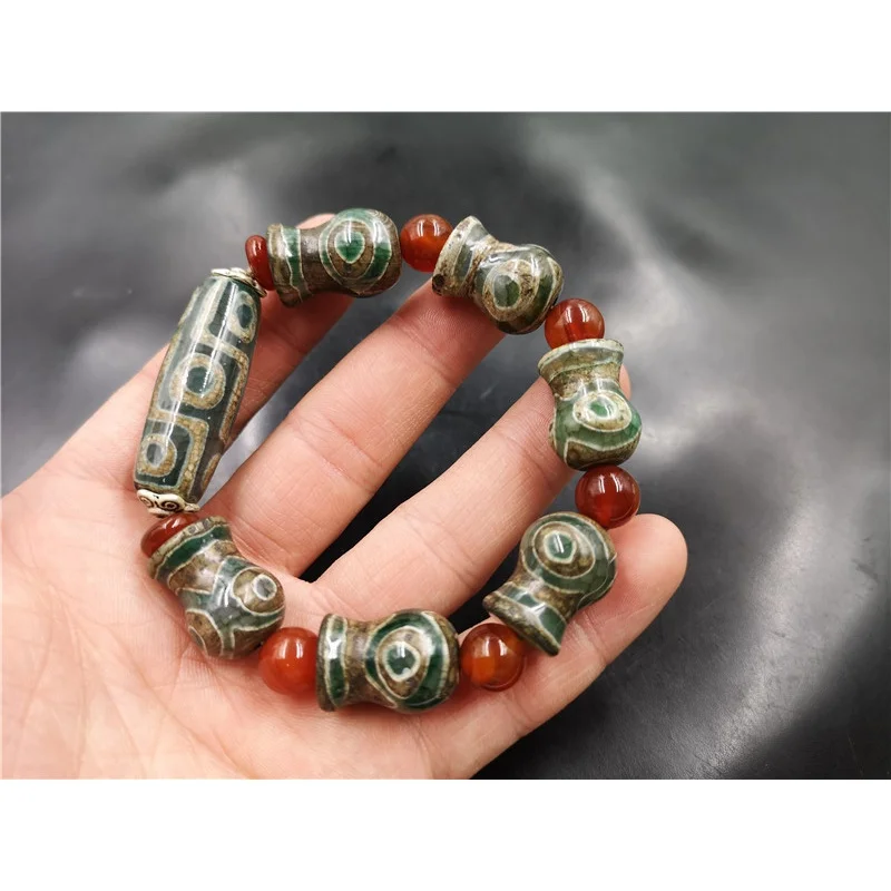 Tibetan Vintage Sky Beads Tibet Old Agate Vase Bracelet