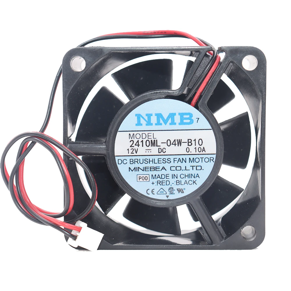 

Оригинальный вентилятор NMB 2410ML-04W-B10 6025 6 см 12 В 0,10 А с двойным шарикоподшипником, бесшумный - вентилятор для охлаждения корпуса компьютера/процессора