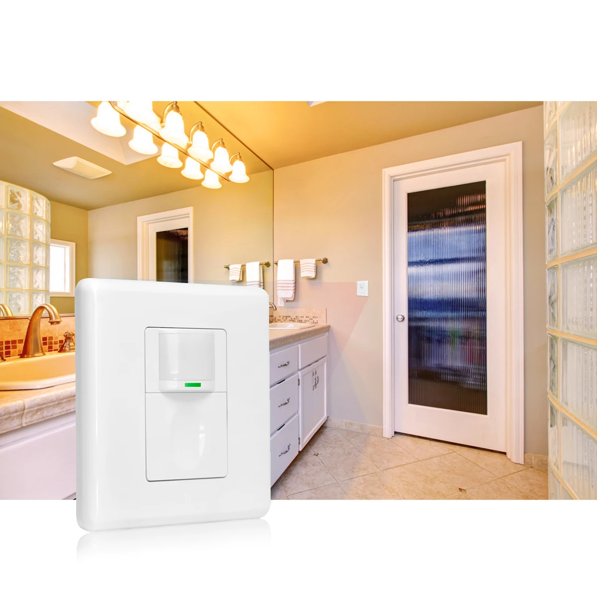 Motion Sensor Switch with Occupancy Sensor/Vacancy Sensor/On-Off Switch,Pir Motion Sensor Light Switch (Neutral Wire Required)