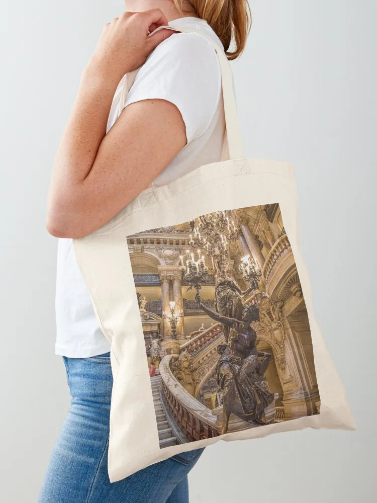 

France. Paris. Opera Garnier. Chandelier. Tote Bag shopping bags foldable woman shopping bag canvas tote bags