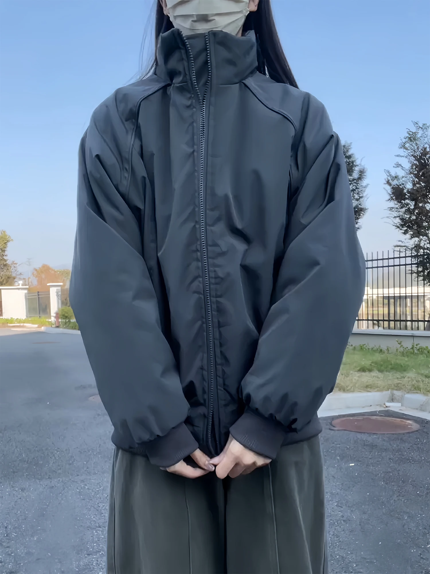 

Мужская утепленная куртка-бомбер Bla Flight Jaet с воротником-стойкой, хлопковая, для осени и зимы