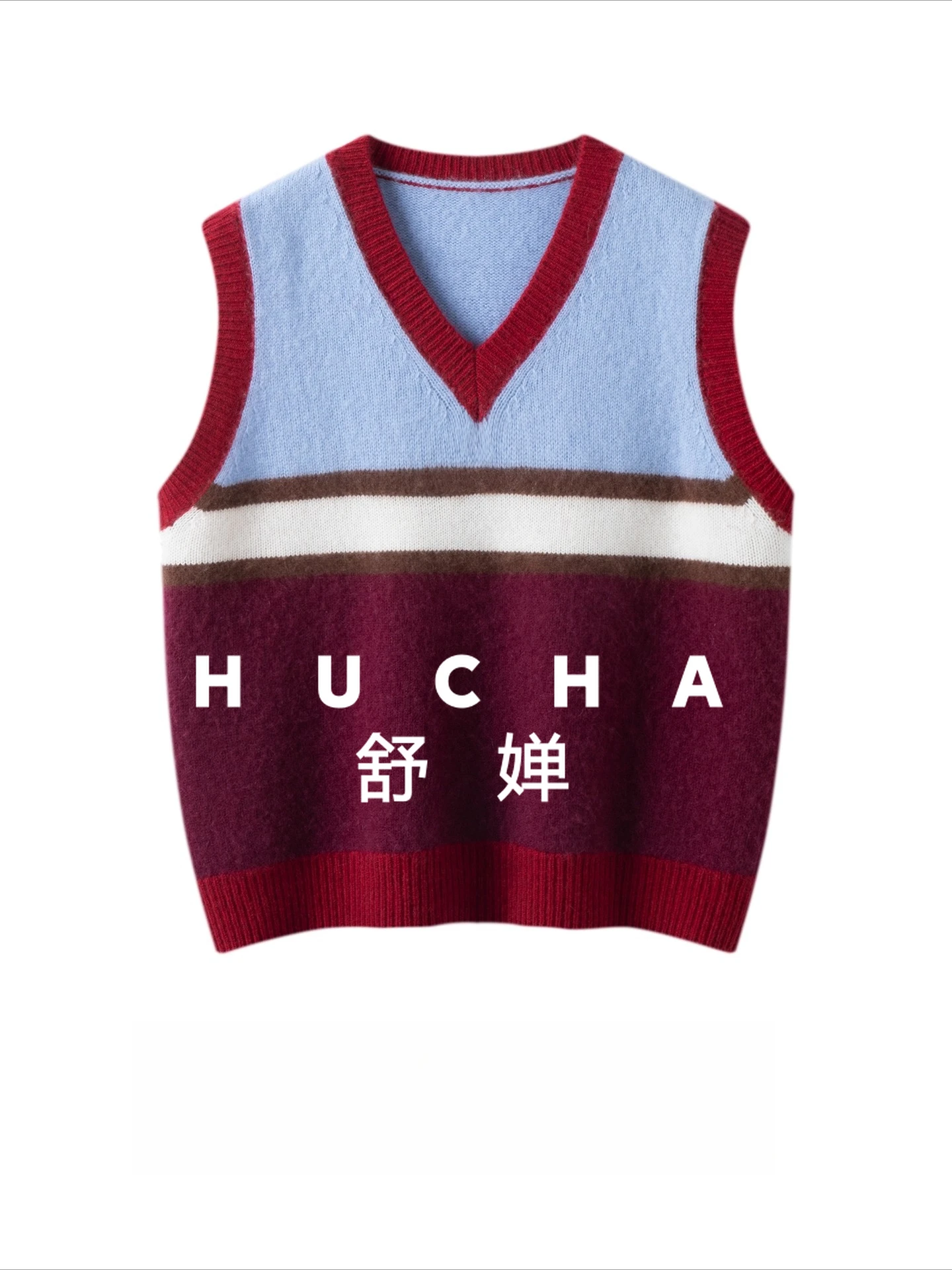 

Контрастный шерстяной кашемировый пуловер, жилет, свободный женский свитер без рукавов, осень и зима, новый вязаный свитер