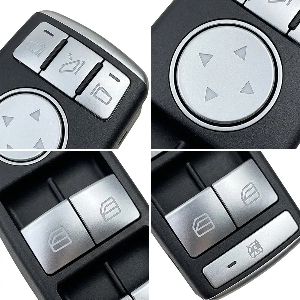 Silver-Plated Power Window SwitFor Ch A2049055402 for MerFor Cedes-Benz For C-For Class W204 2007-2014 GLK X204 E-For Class W212