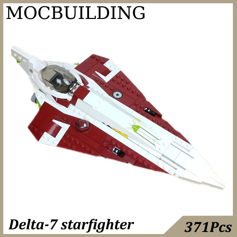 Delta-7 Starfighter Movie Fighter Model MOC Building Block Bricks Toys for Kids Birthday Gift