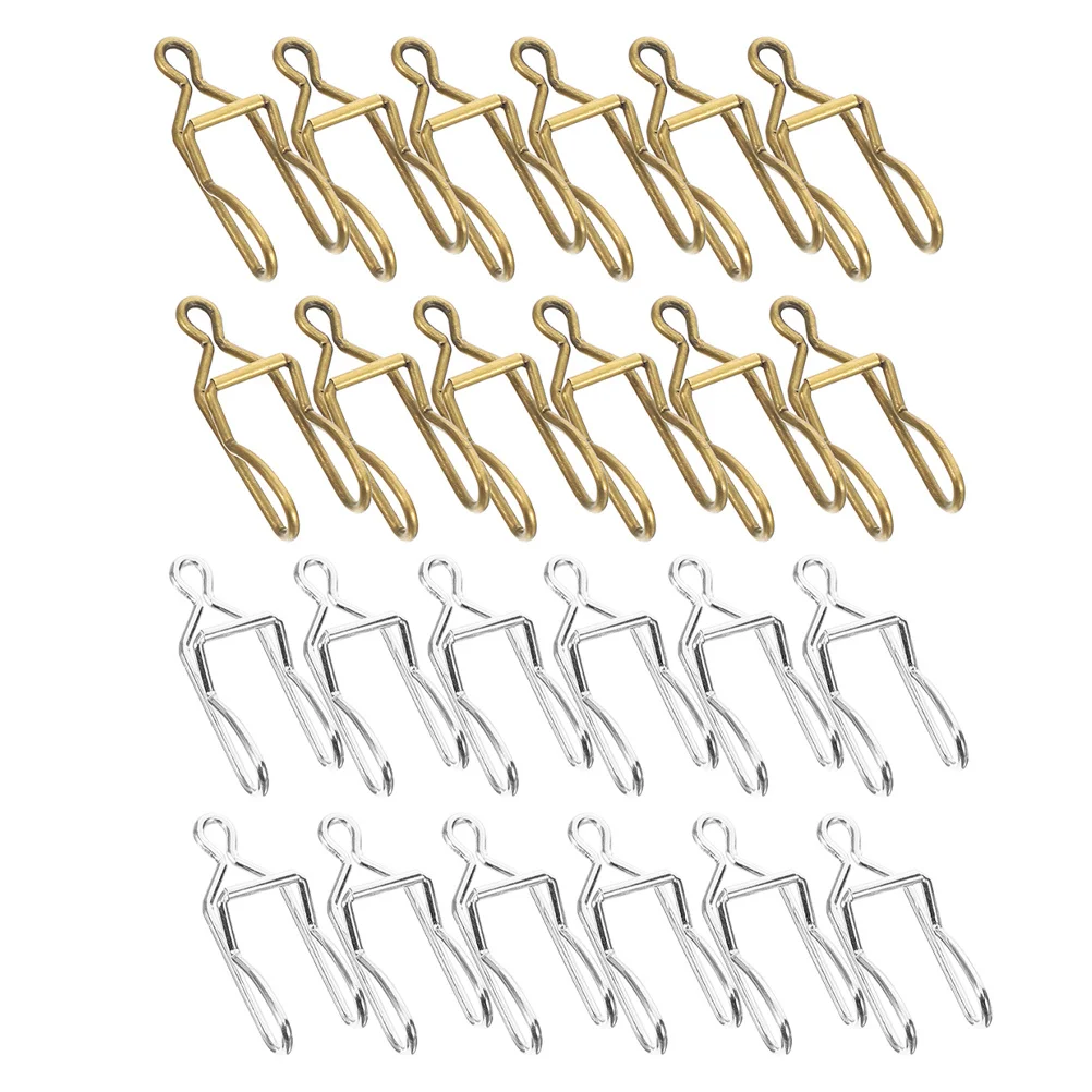 

50Pcs Pocket Watch Chain Clasp Iron DIY Craft Clips Durable Smooth Classic Color Versatile Uses Pocket Watch Chain Clasp