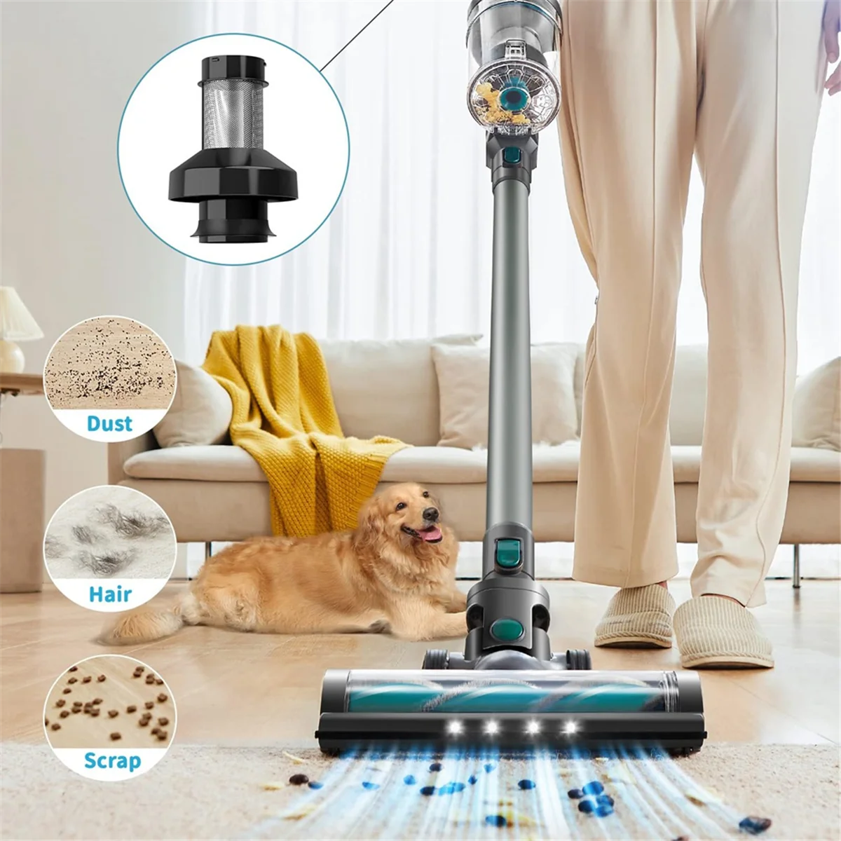 

Сменный держатель фильтра CHFL подходит для пылесоса Tineco A10/A11/S11 Pure ONE/S12, моющийся сетчатый фильтр для пылесоса