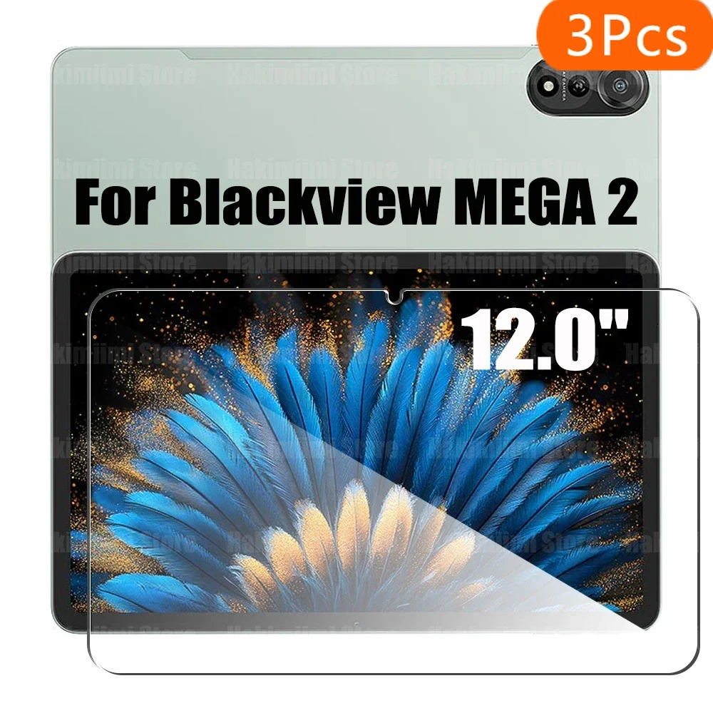

3Pcs For Blackview Mega 2 (12 inch) 2025 Screen Protector, 9H Tempered Glass Film, Anti Fingerprints,No Bubbles Anti-Scratch