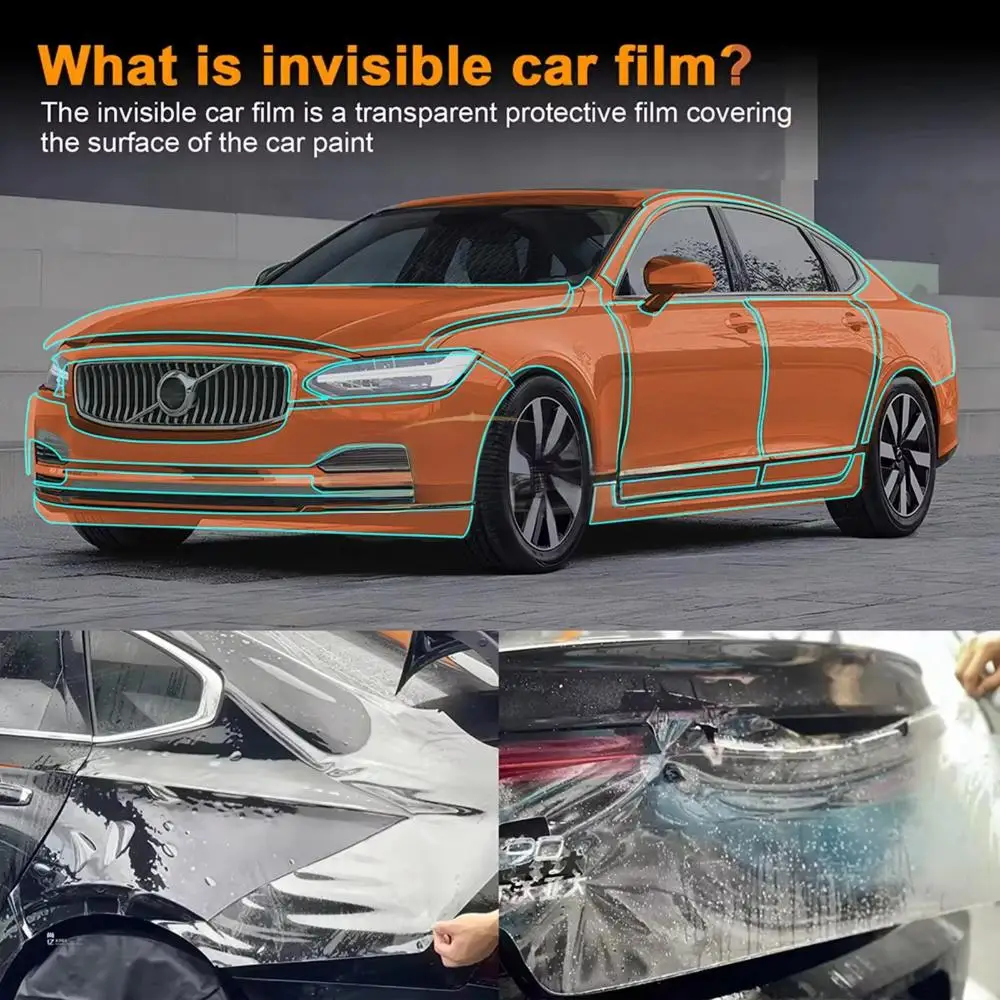 

For Volvo S90 2017-2024 Body Wrap Anti-Scratch Resistant Protection Clear Pre-cut PPF Accessories TPU Paint Protection Film