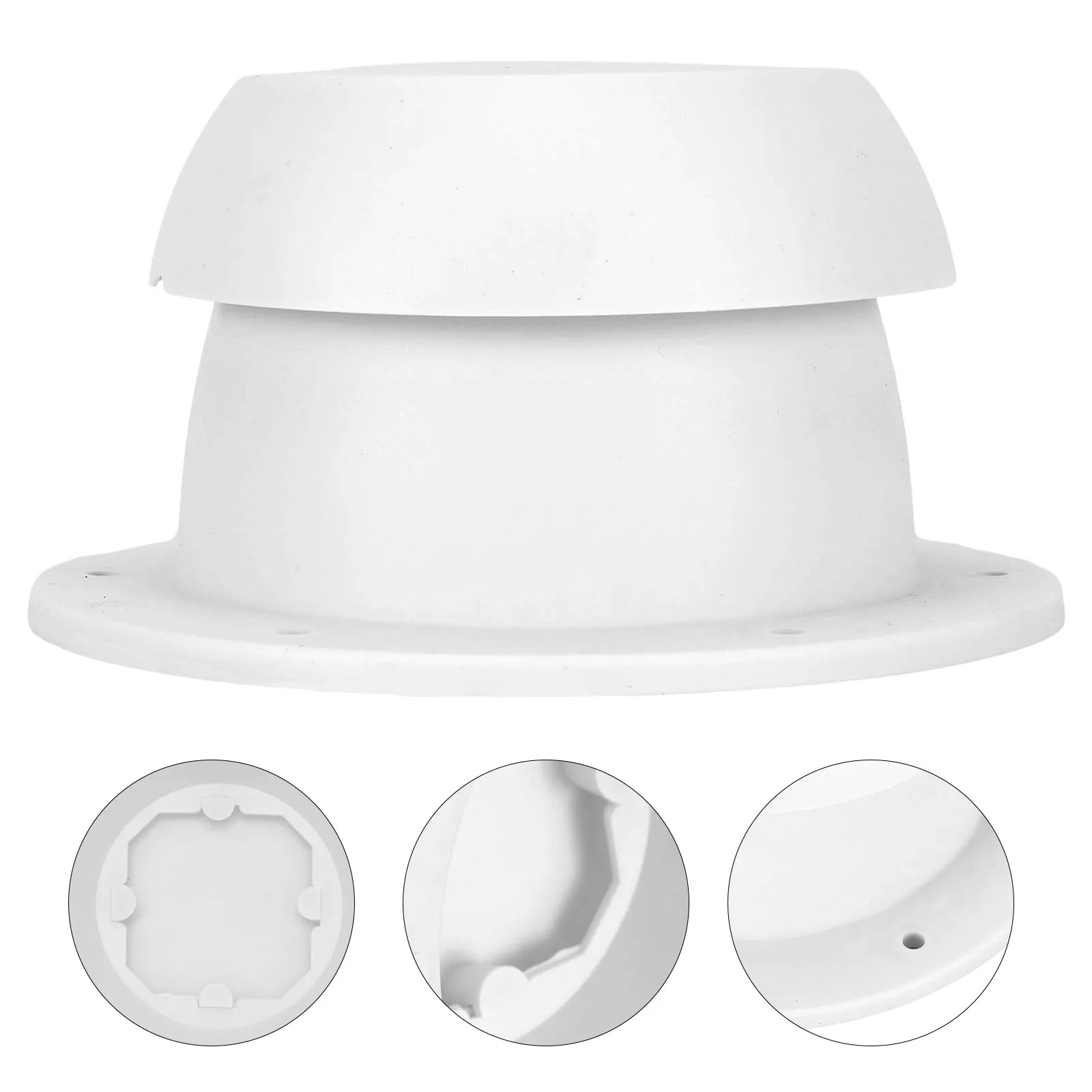 1 X RV Vent Cap White/black Vent Air Exhaust Fan Mushroom Head Shape RV Roof Motorhome Ventilation Cap Cover Replacement
