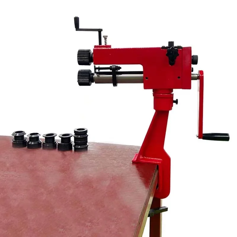 RM08 Manual Rolling Machine Bead Bending Machine Edge Bending Machine Sheet Metal Bending Rotary Machine arc Forming Crimping