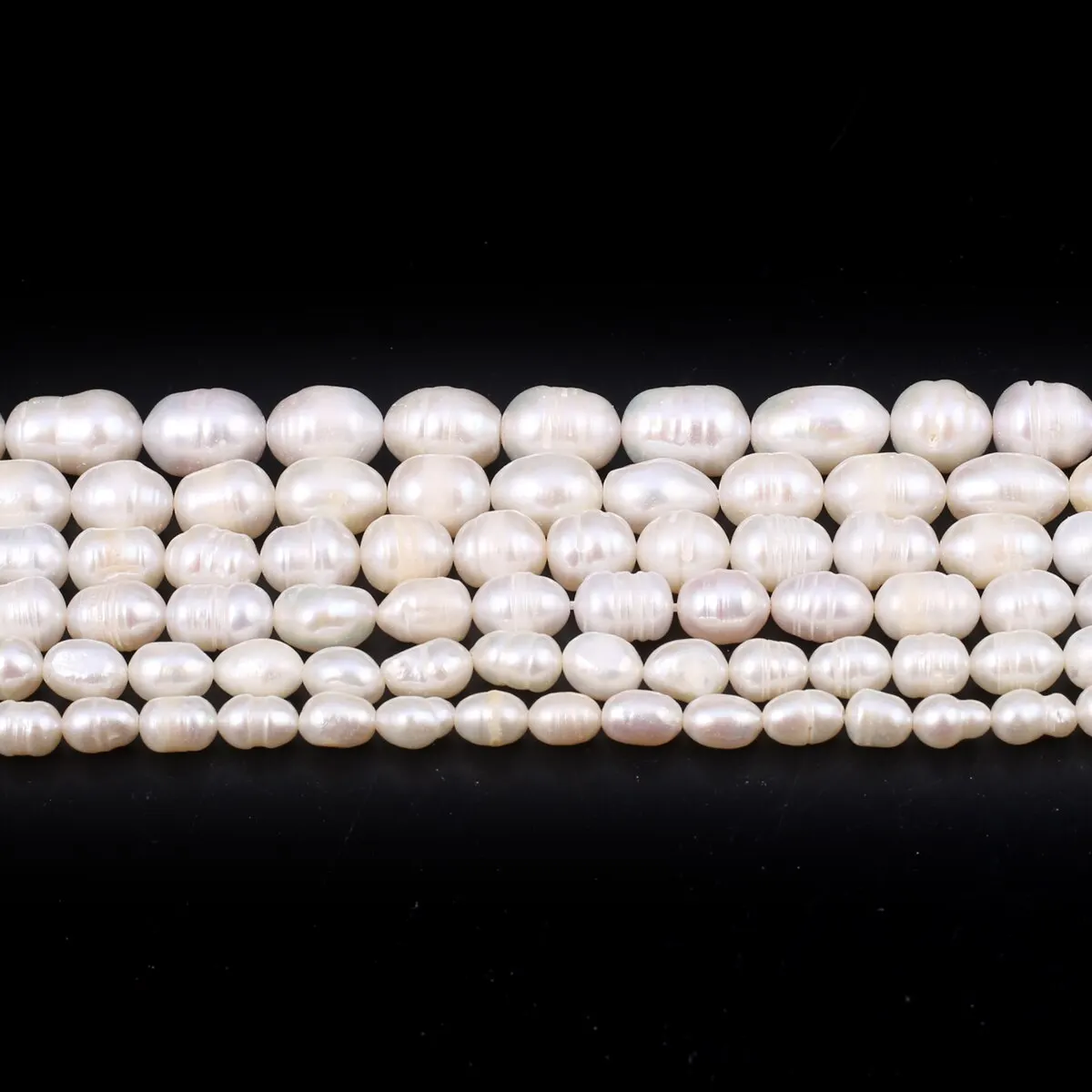 Rice Beads A Quality Natural Freshwater Pearls 5-6mm Loose Spacer Beads for Jewelry Making Supplies DIY Women Necklace Bracelet