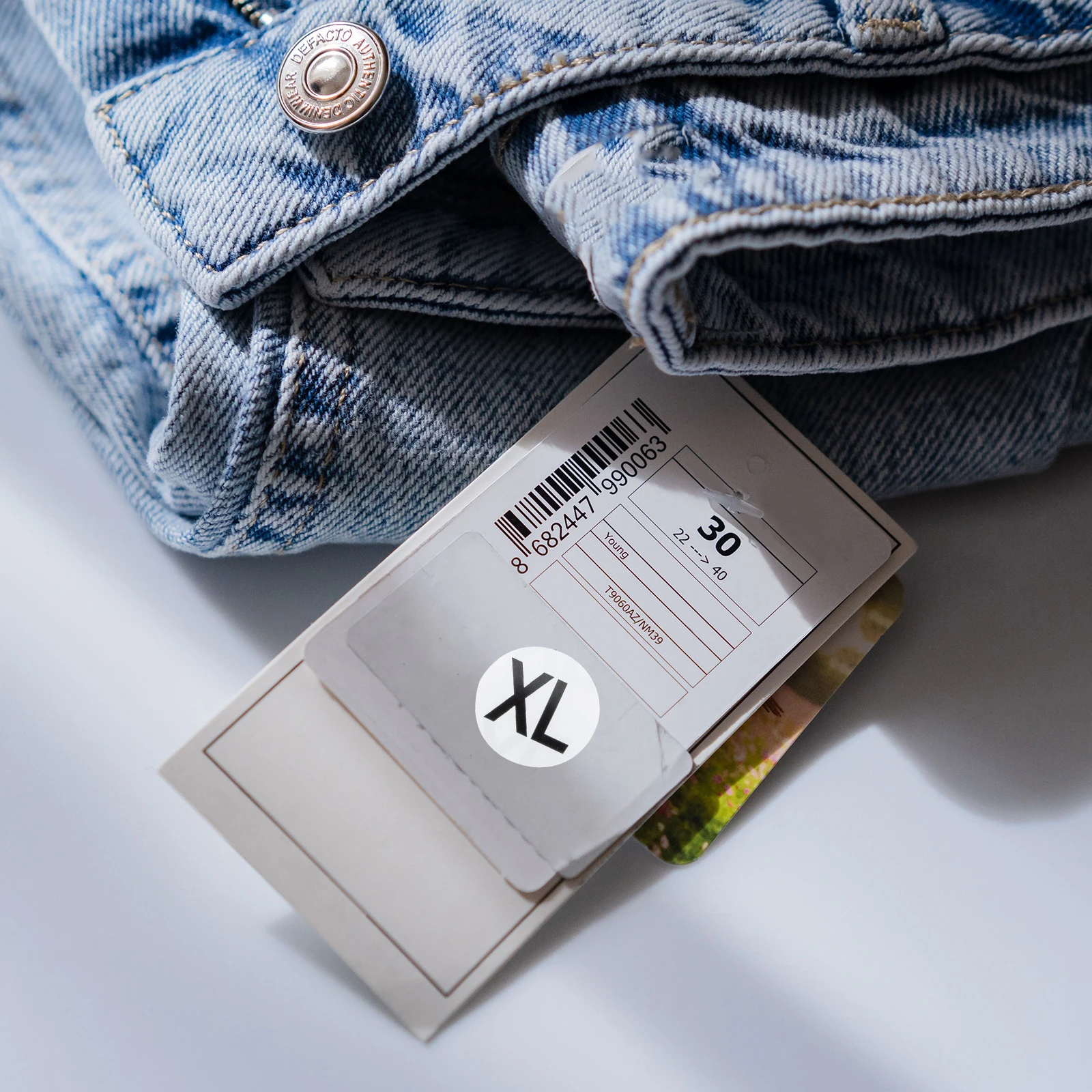 

7 Rolls Self adhesive Size Label Stickers for Clothing Retail Coated Paper Inventory ganization Clothes Size Sticker Wardrobe