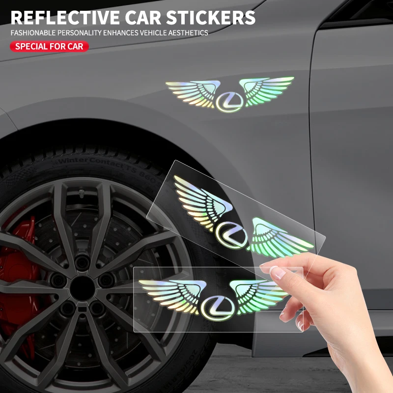 

Наклейка на автомобиль, красочная светоотражающая лазерная наклейка для тюнинга автомобиля, персонализированная наклейка на крыло для Lexus IS250 IS200 CT200h GS300 LS430 RX450h LX570