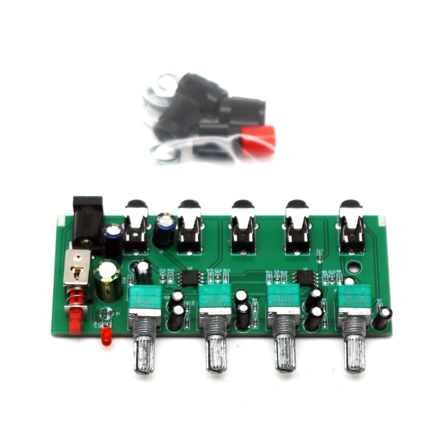 Mélangeur de Signal Audio stéréo 2/4 voies, panneau de mélange multicanal, amplification de réverbération, amplificateur de casque, contrôle du volume NJM3414