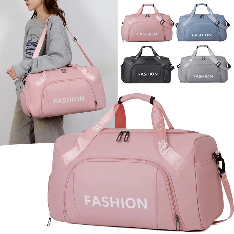 

Спортивная сумка для фитнеса с разделением на сухое и влажное отделения, на плечо, с независимым карманом для обуви, для путешествий на открытом воздухе, через плечо, портативная