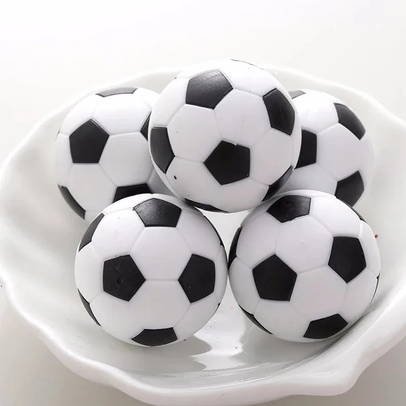 1Pc 28/32/36mm Mini Table Soccer Balls Resin Tabletop Football Replacement Black And White Balls Indoor Game Party Board Game