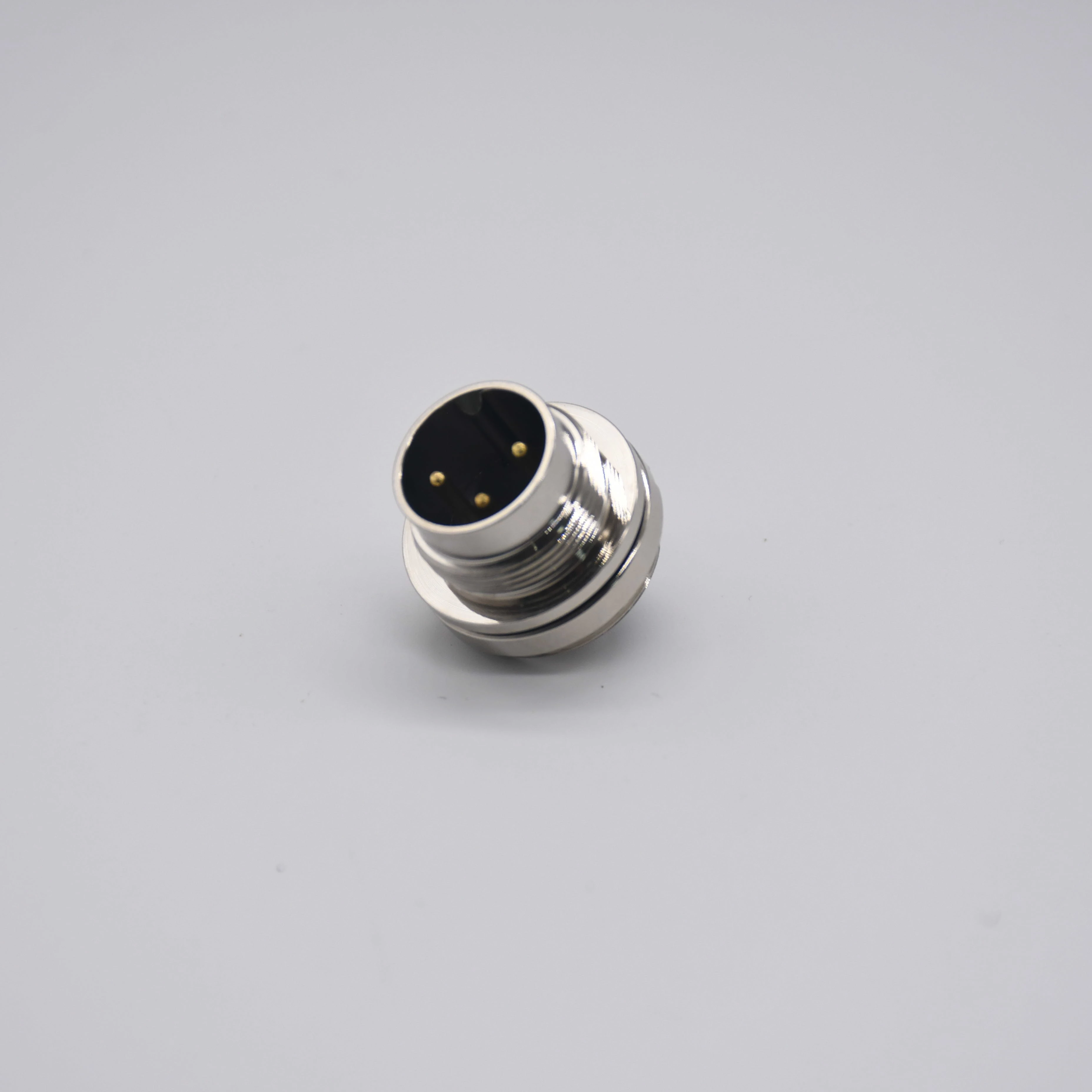 M16 Signal Connector 3 4 Pin Male Screw Copper Alloy Shell Gold Plated Un Socket IP67 Rated for Wire Connections