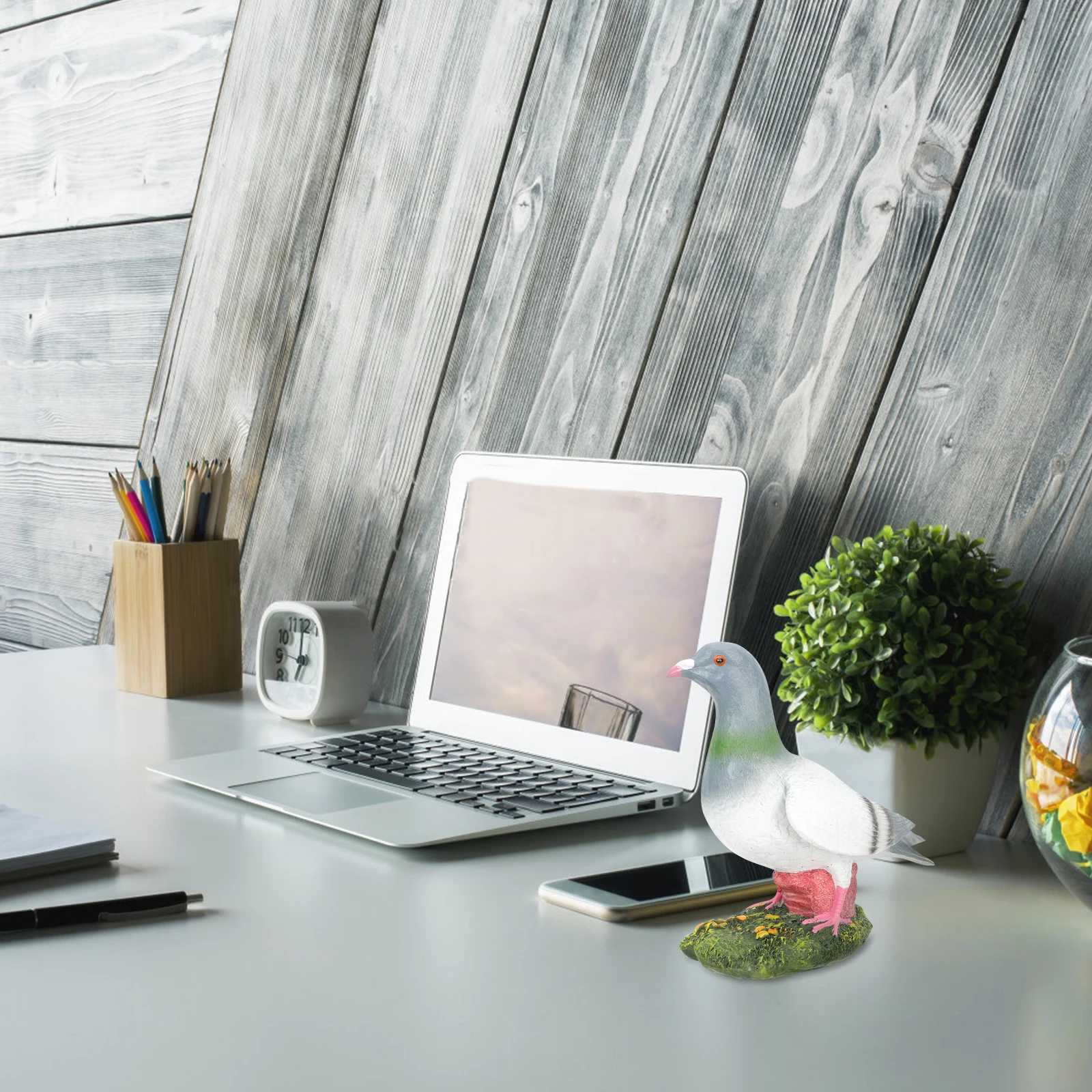 

Garden Resin Dove Decor Lifelike Animal Ornaments Exquisite Details Fairycore Room Landscape Prop Resin Dove Figurine