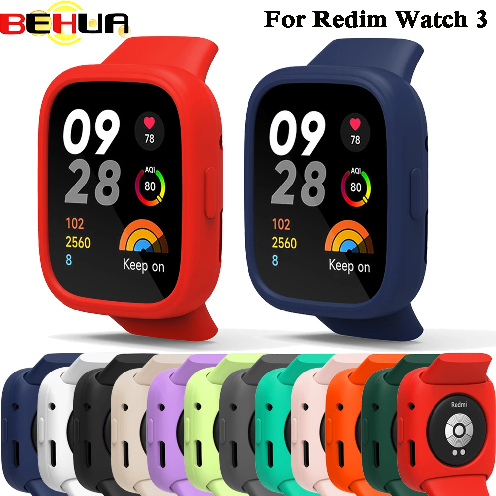 BEHUA TPU Bildschirm Schutzhülle Für Redmi Uhr 3 SmartWatch Abdeckung Für Gen6 Zerkratzt Beständig Protector Bumper Shell
