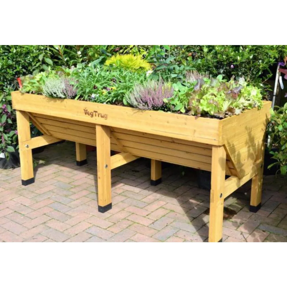 

VegTrug VTNMD 0367 USA 1.8m Raised Planter, large, Natural