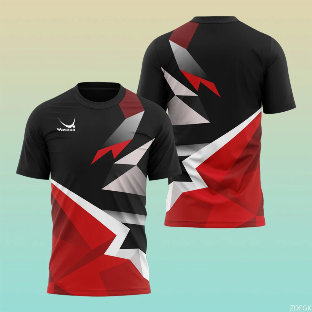 Fashion Table Tennis Training Shirt Summer Mens T Shirt Outdoor Tennis Uniforms Casual O Neck Short Sleeve Table Tennis Uniforms