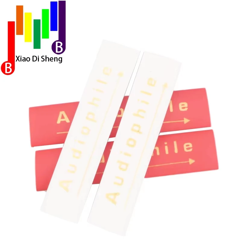 Диаметр 8 мм, 13 мм, красный, черный, аудио, ПВХ, код, золотой цвет, печать логотипа, стрелки, термоусадочная трубка из силиконовой резины, сделай сам