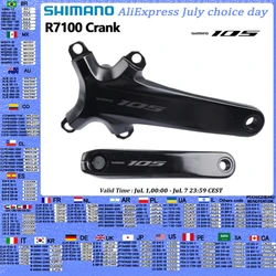 Shimano 105 R7100 Crank 12speed Left Side Right Side 170mm/172.5mm/175mm HOLLOWTECH II For Road Bike Bicycle Crank Original
