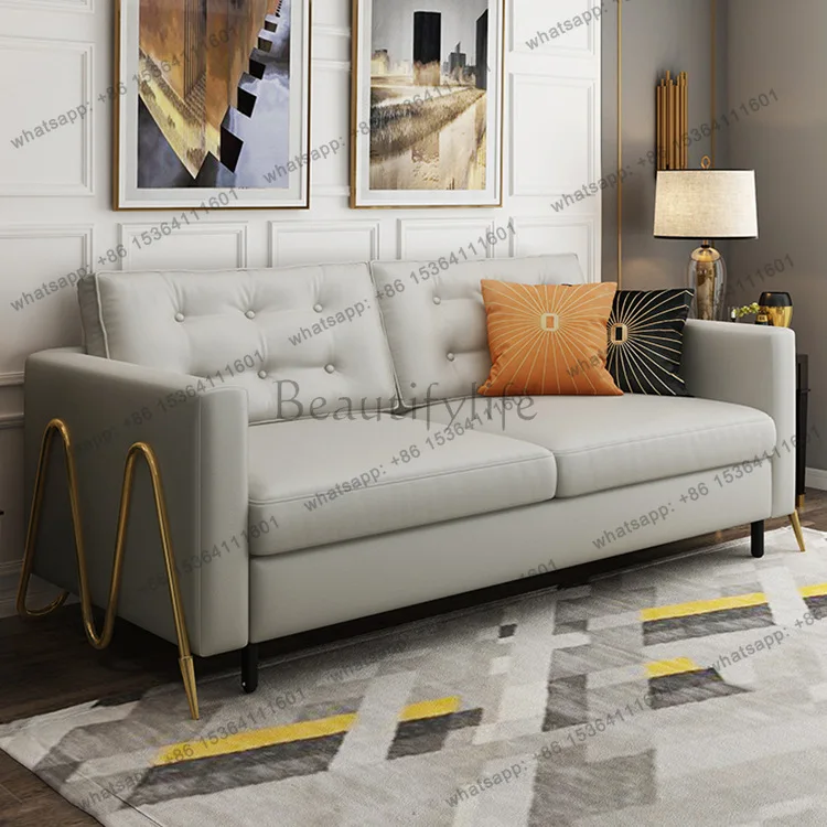 Foldable sofa bed dual-purpose simple modern double small apartment