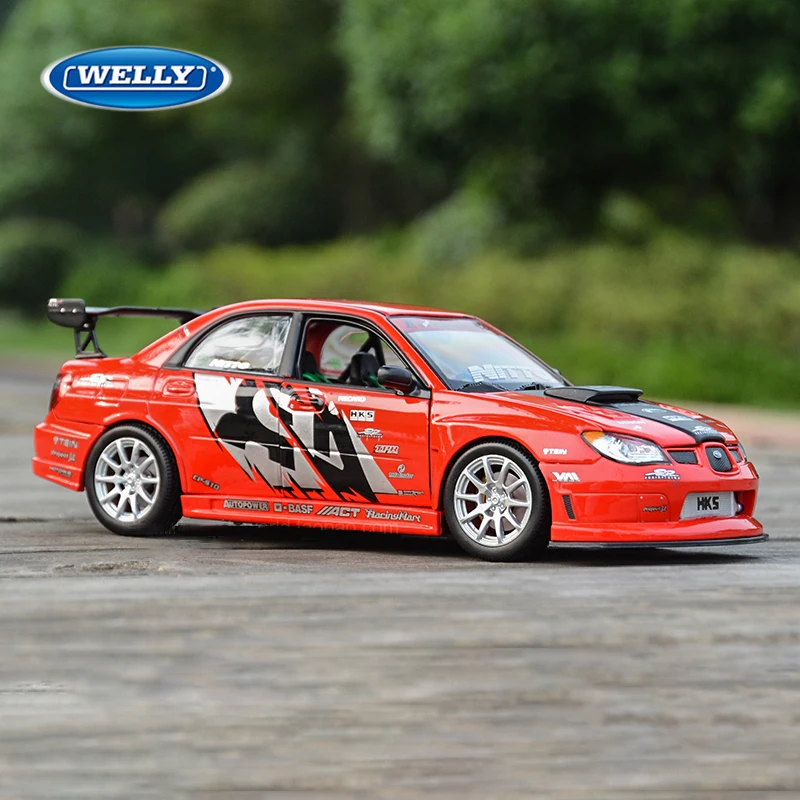 

WELLY 1:24 APR Subaru lmpreza Performance Alloy Car Diecasts & Toy Vehicles Car Model Miniature Scale Model Car Toy For Children