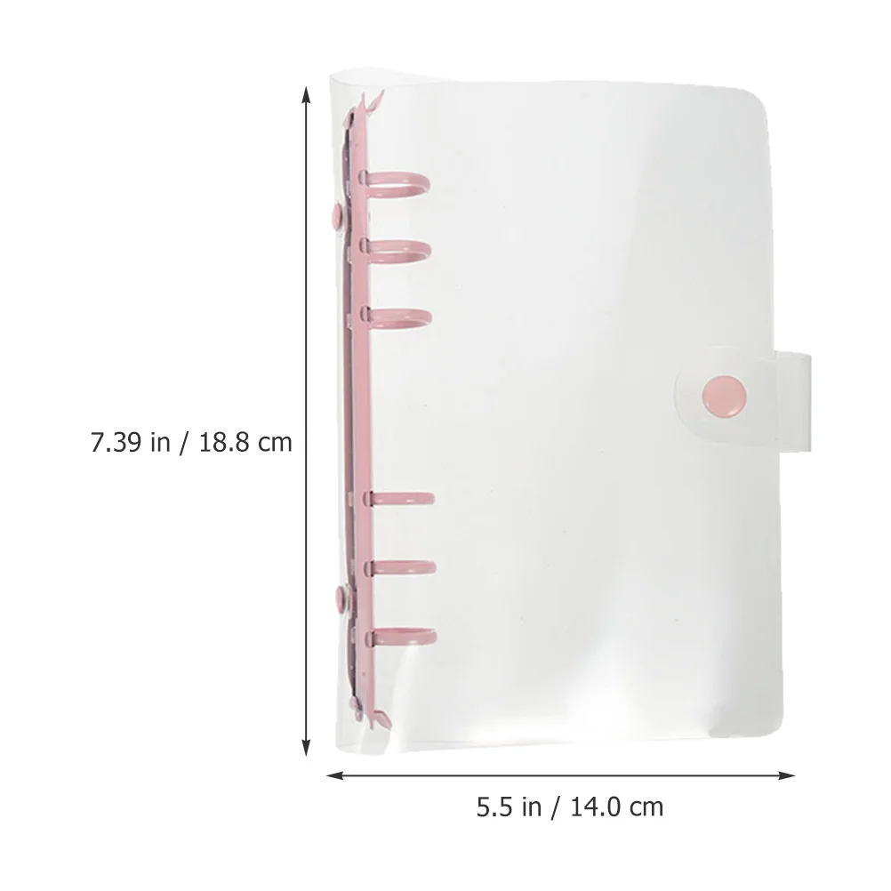 2 pezzi A6 raccoglitore trasparente con coperchio in plastica, organizer regolabile per documenti, custodia per file da ufficio, custodia per pianificatore