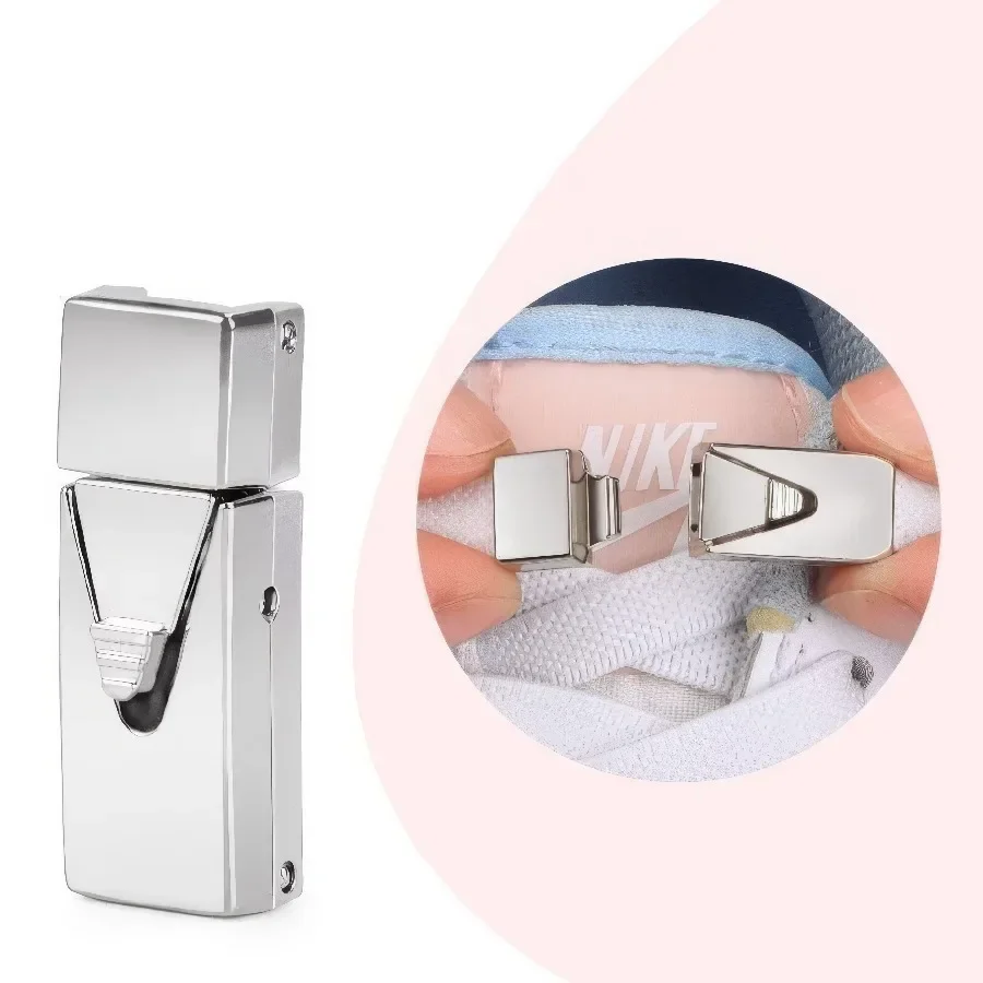 

3 пары премиальных регулируемых шнурков с замком, износостойкие, серебристого цвета, широко подходят для всех видов обуви.