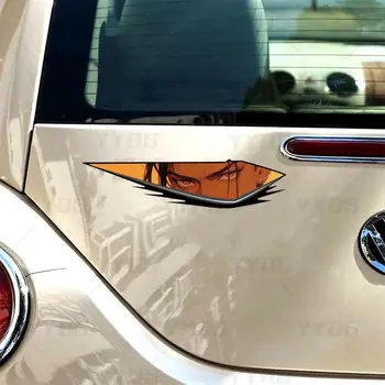 汽車反光貼紙 動漫少女凝視眼裝飾 前後擋風玻璃 摩托車車身創意貼紙 防水 10 最佳銷售 動漫貼紙 - №10