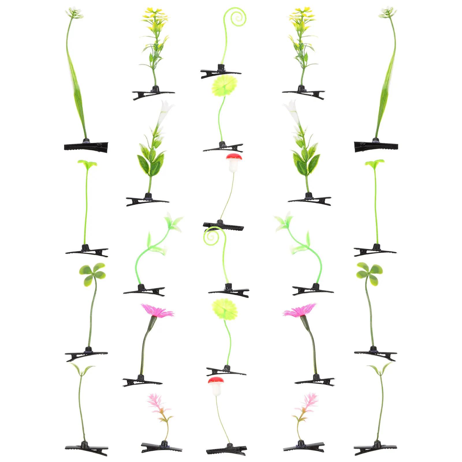 

24Pcs Green Plant Hair Clips Cartoon Sprout Hairpins for Girls Fun Hair Accessories Cosplay Sprout Clips Festival