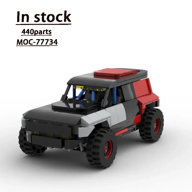 MOC-77734 Suspension Exterior Car Stitching Assembly Building Block Model MOC Creative Educational Kids Birthday Toy Gift