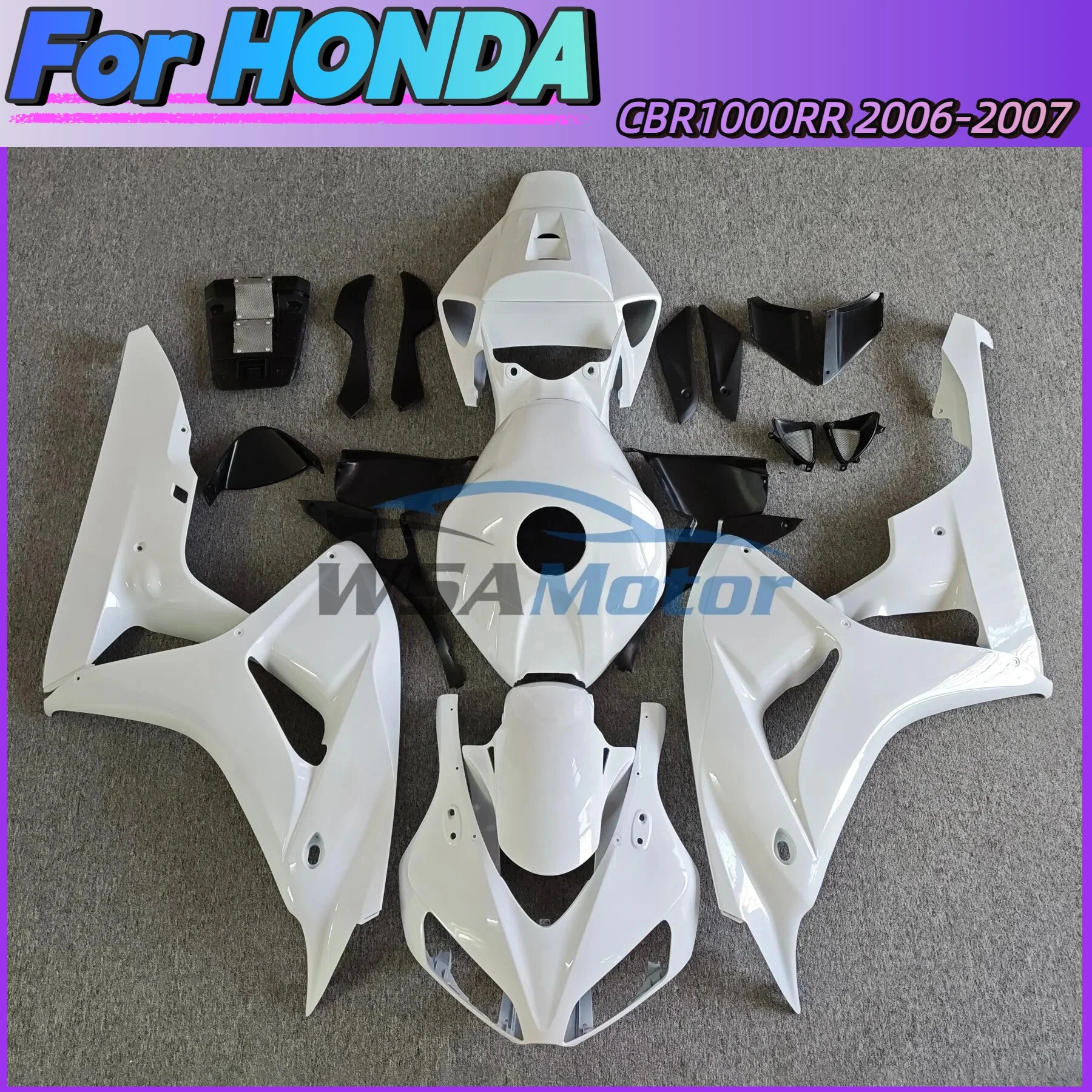 

For HONDA CBR1000RR CBR 1000RR CBR 1000 RR 2006 - 2007 ABS Plastic Components Cowl Body Bodywork Fairing Injection Molding