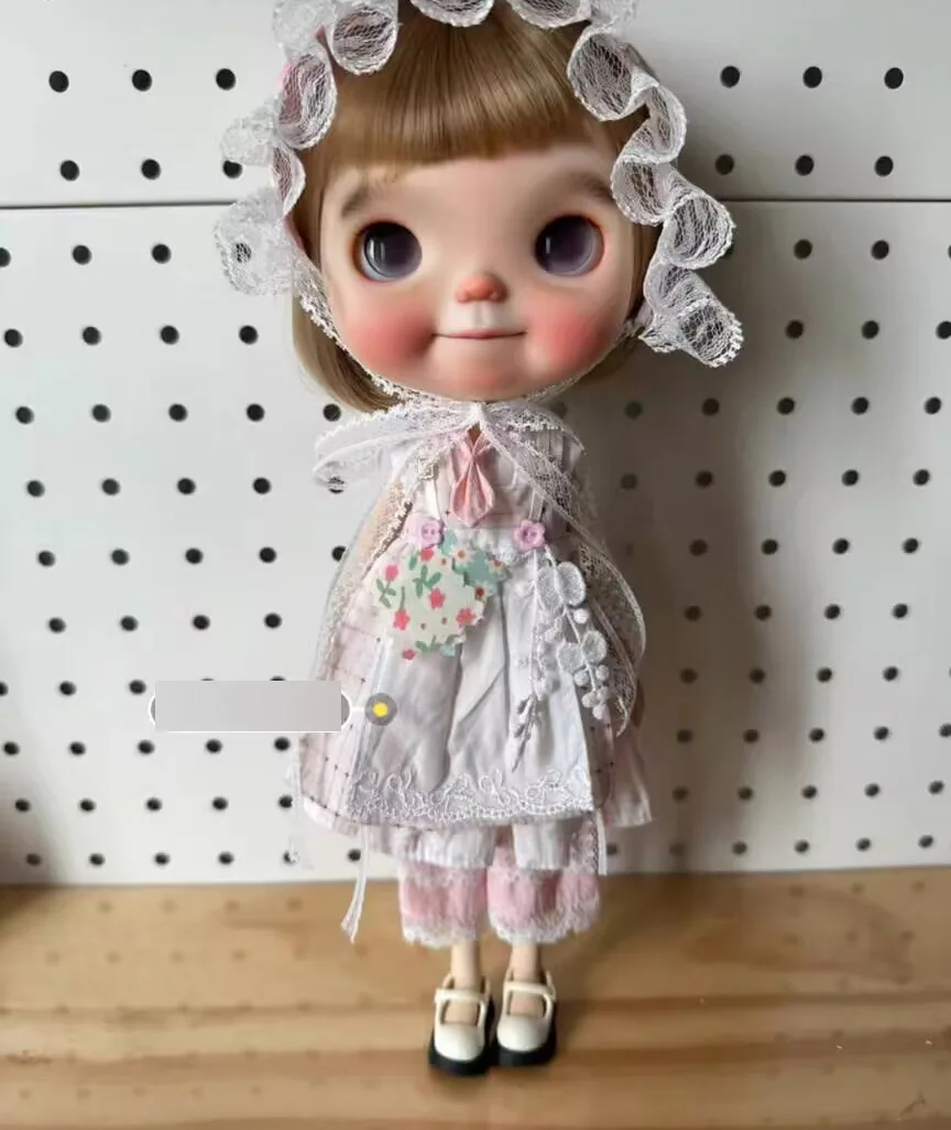 

5pcs Floral Forest style Blythe Dress/overskirt /trousers/Collar/Scarf/(Fit for azone,Pullip,Ob22,24,26, Licca)