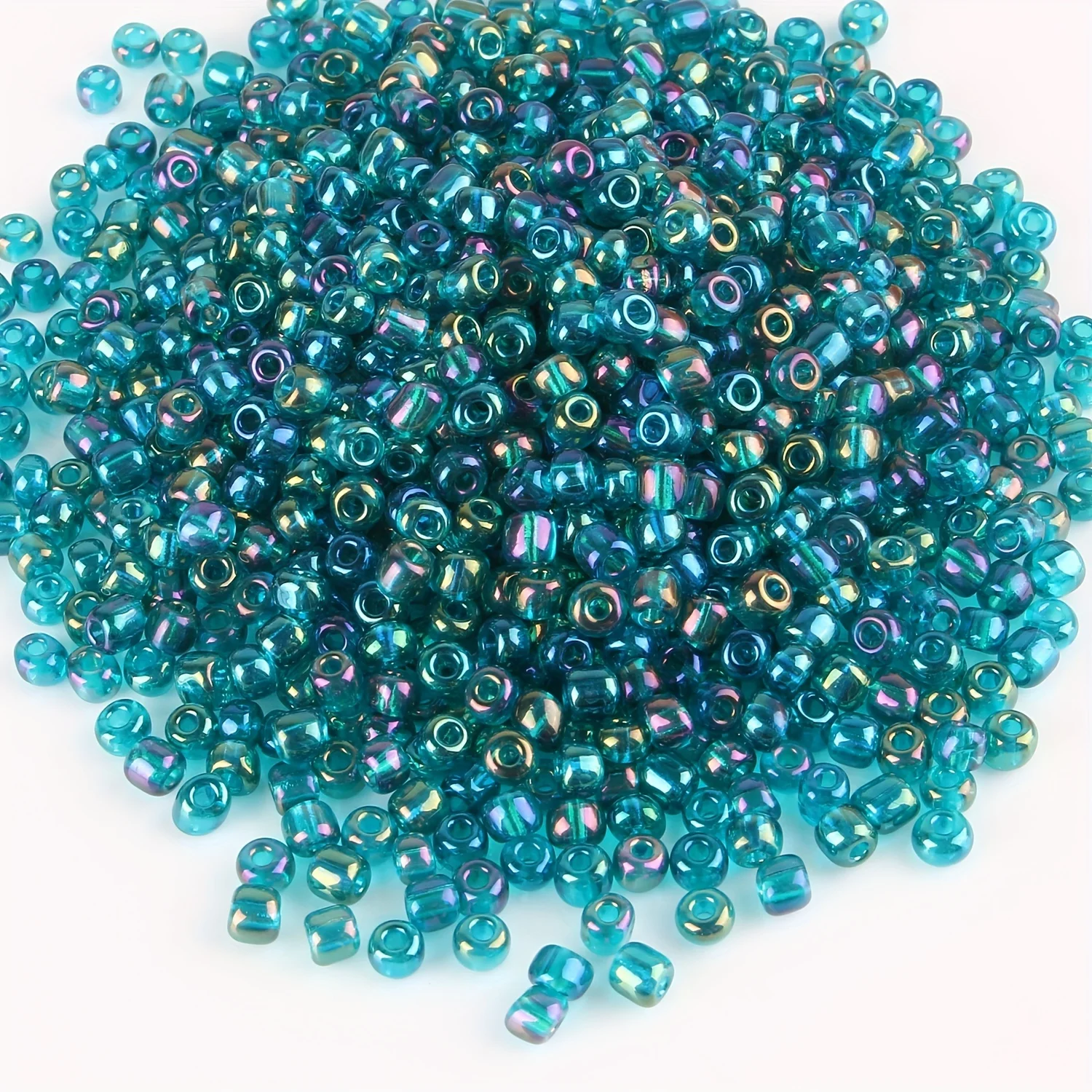 200 4mm glass transparent plated colored seed beads handmade beaded DIY jewelry materials for women\'s jewelry making accessories