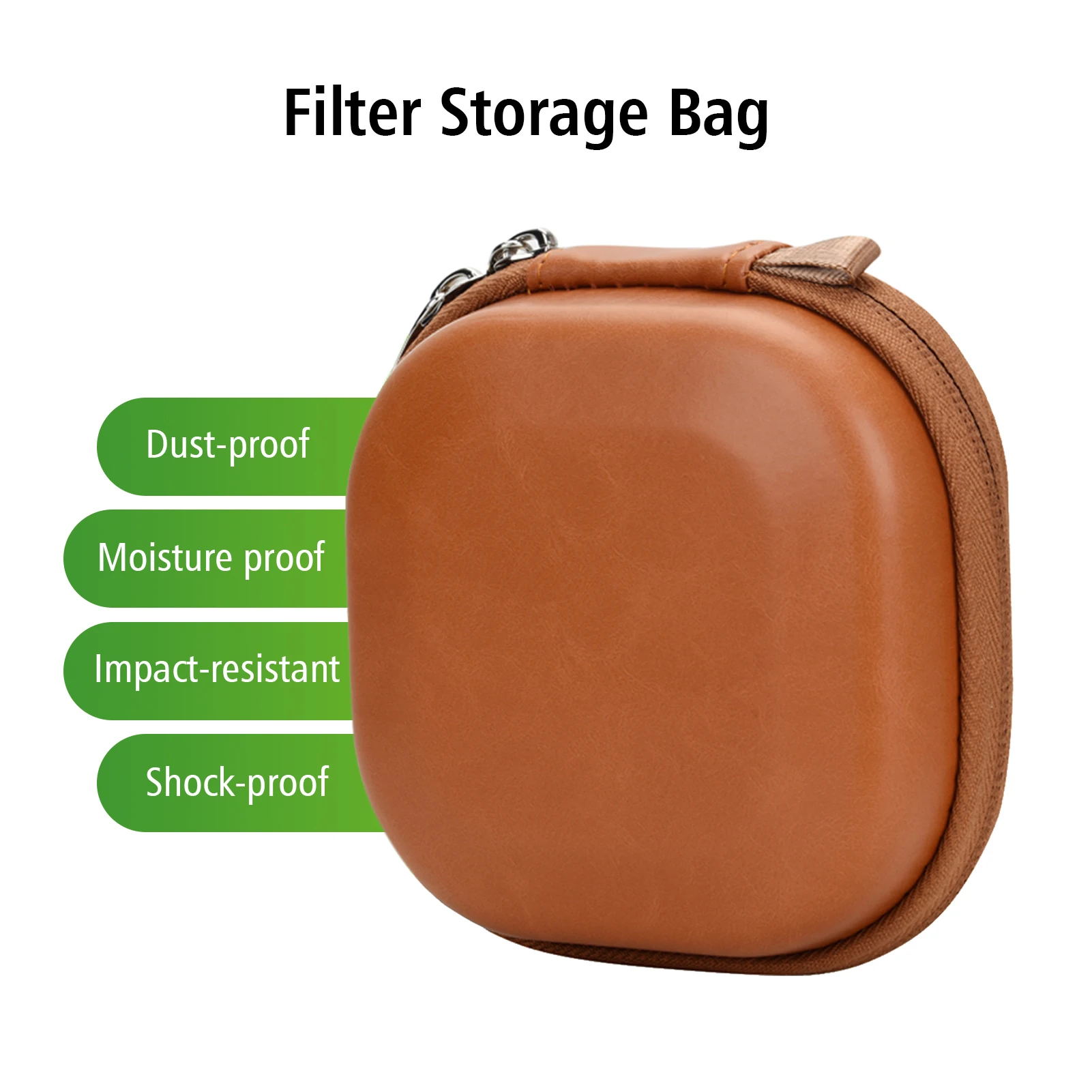 PRO TANLE تصفية الصلب حقيبة للتخزين بولي Leather الجلود واقية حقيبة الغبار واقية حمل لكمة يحمل 5 قطعة ما يصل إلى 82 مللي متر مرشحات ل UV CPL #5