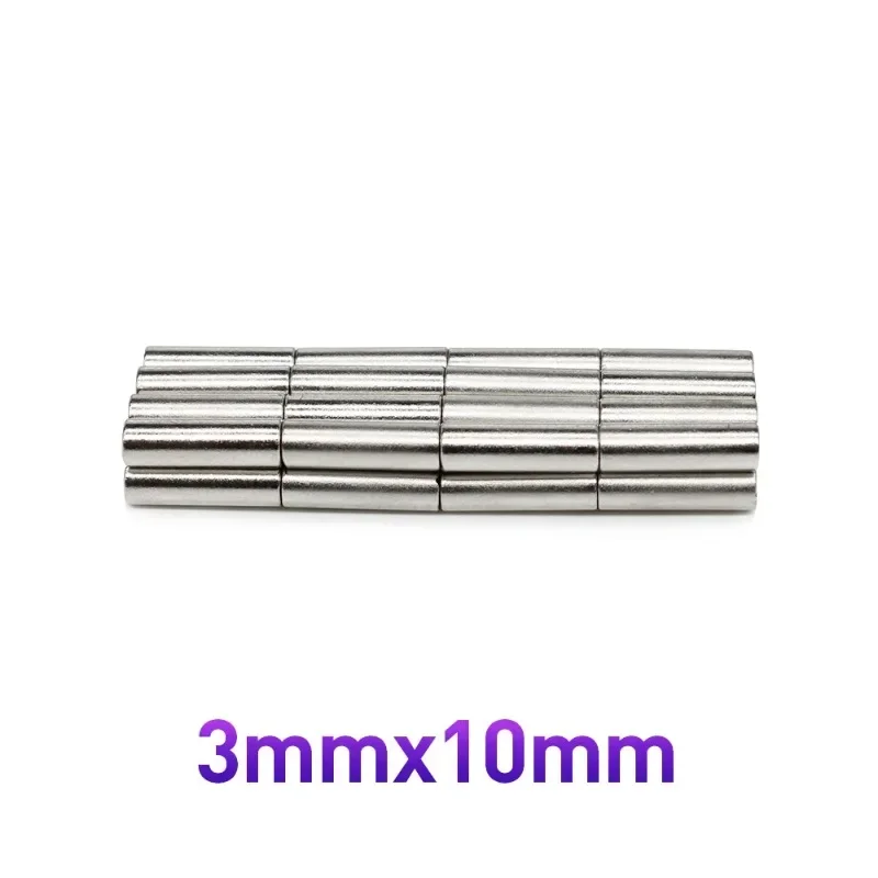 20/50/100/200/500PCS 3x10 Strong Cylinder Rare Earth Magnet 3mm*10mm Round Neodymium Magnets 3x10mm Mini Small Magnet Disc 3*10