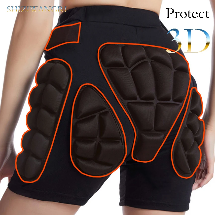 S-3XL Outdoor Sports Ski Skate Snowboard Protection Skiing Protector Skating Protective Hip Padded Shorts