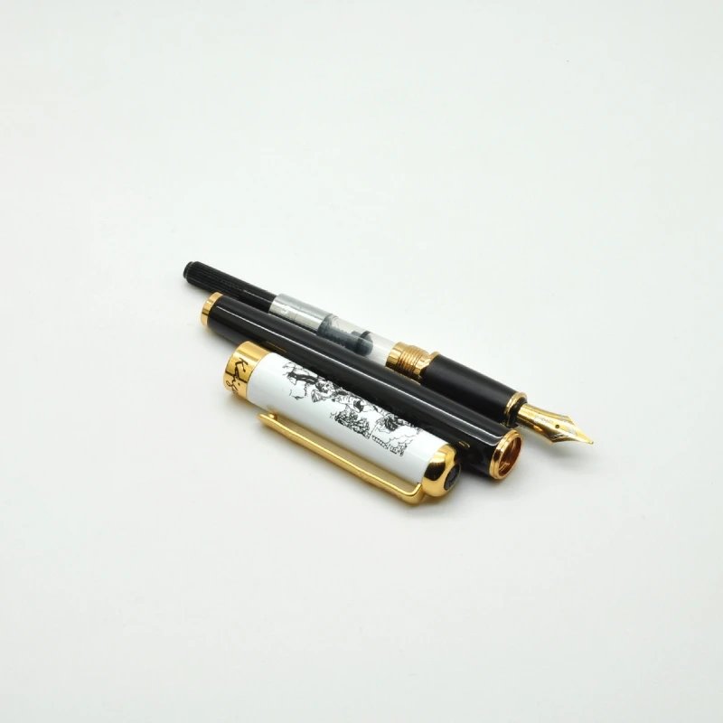 KAIGELU 366 Füllfederhalter, Iridium-Feder, 0,5 mm Stift, goldfarbener Clip, Business, Büro, Schule, Studenten, Praxis, Kalligraphie, Geschenk, Schreibwaren