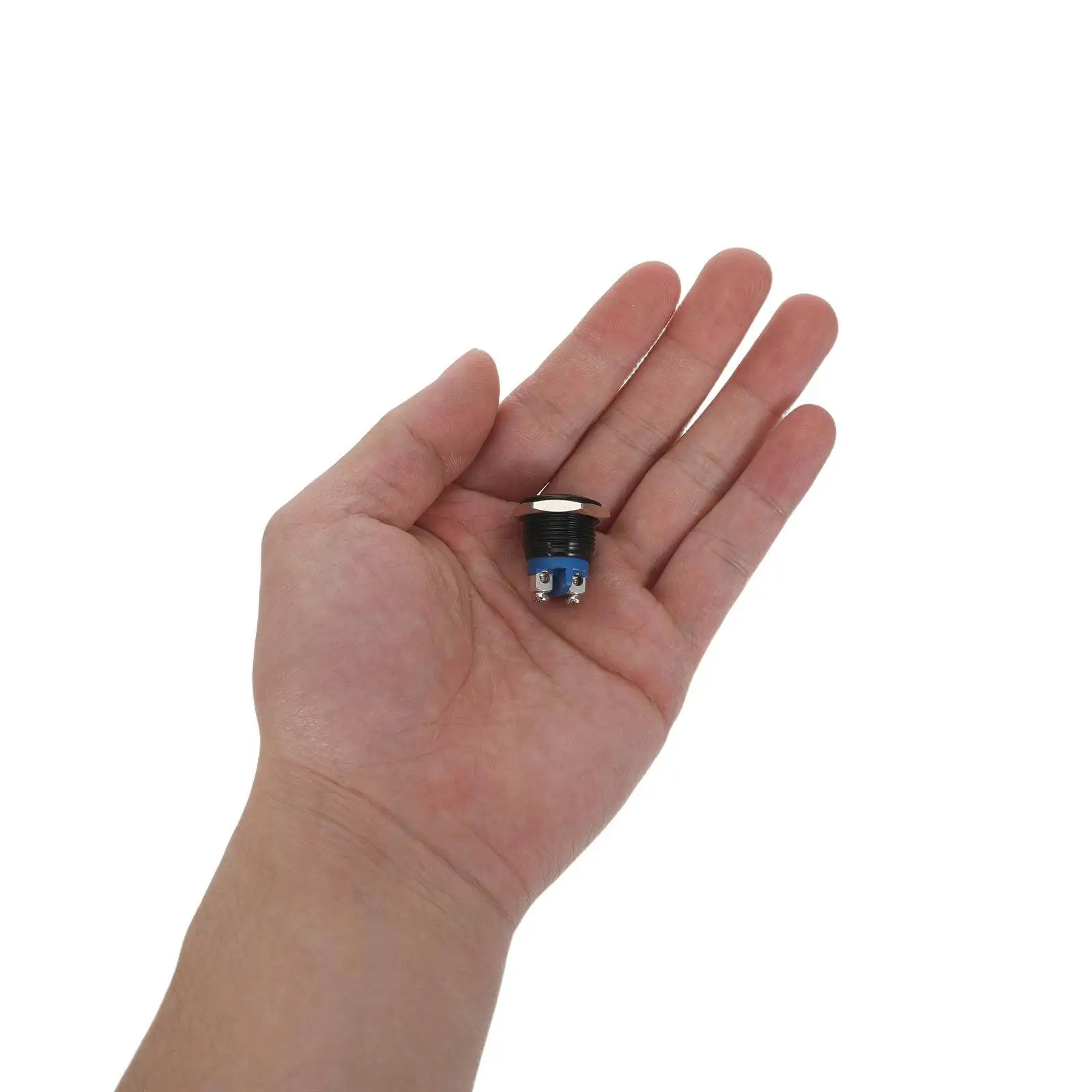 16mm Metal Momentary Push Button Switch Heavy Duty Screw Terminals Spst Suitable for 12V Car Truck Control Momentary Push Button