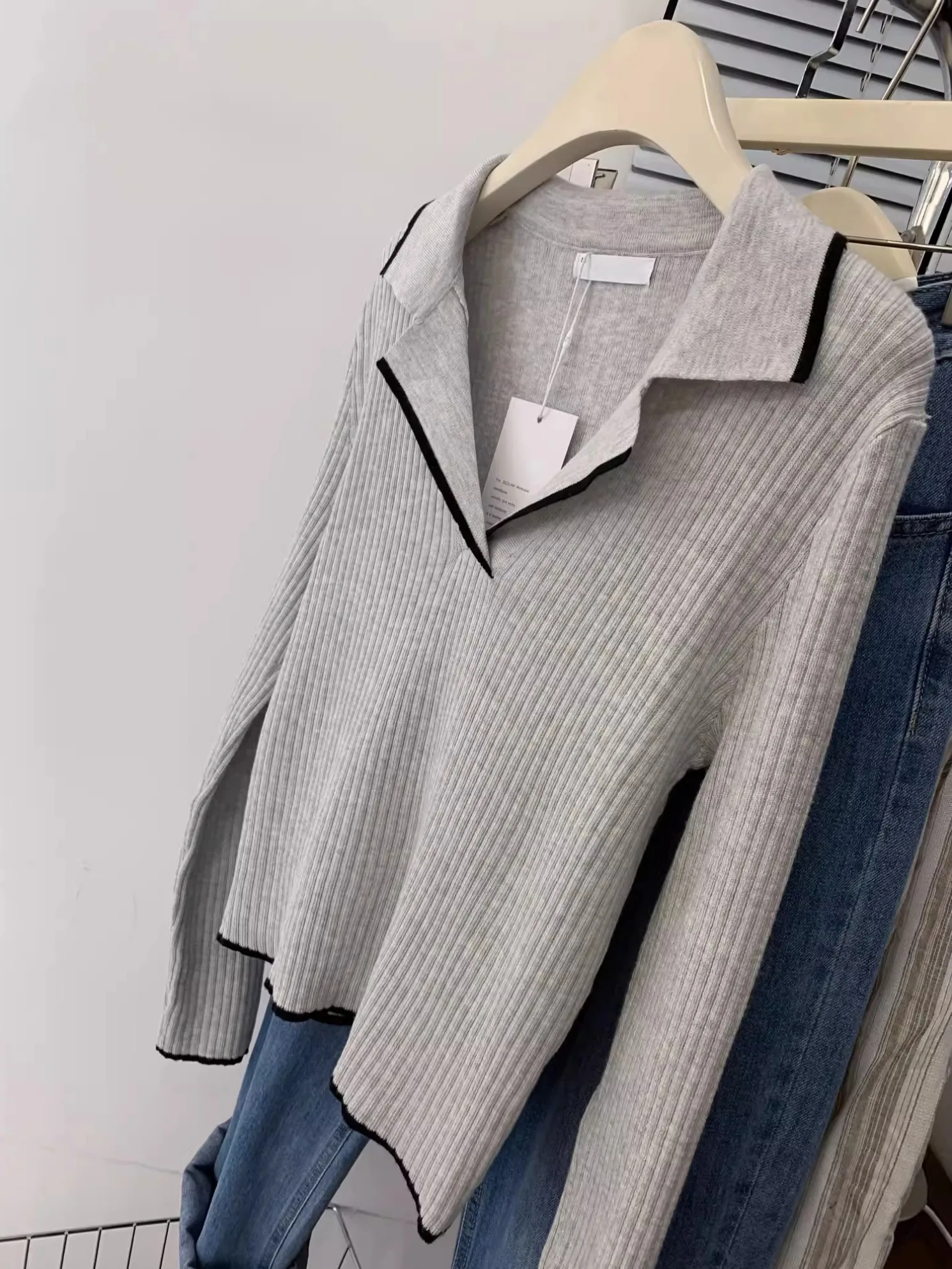 

Loose Women's Knitted Ne Sweater Base Layer irt Color Blo Design Autumn Faion plus Size Inner Wear by mei Qing