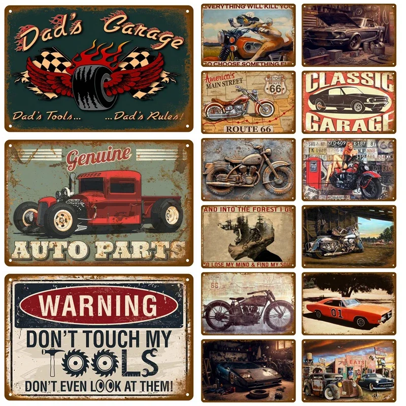 

Bedroom Metal Signs Retro Metal Plate Posters Wall Art Mural Vintage Room Decoration Home Decor Items Tin Signs Aesthetic Men