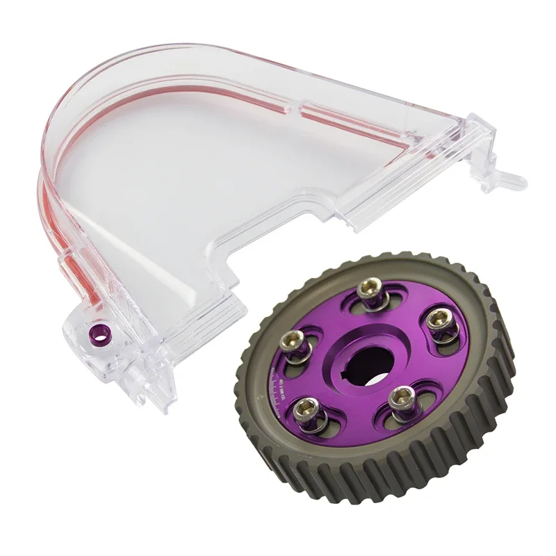 

Clear Gear Timing Belt Cover+Cam Gear Kit For Honda Civic D15 D16 SOHC 1996-2000