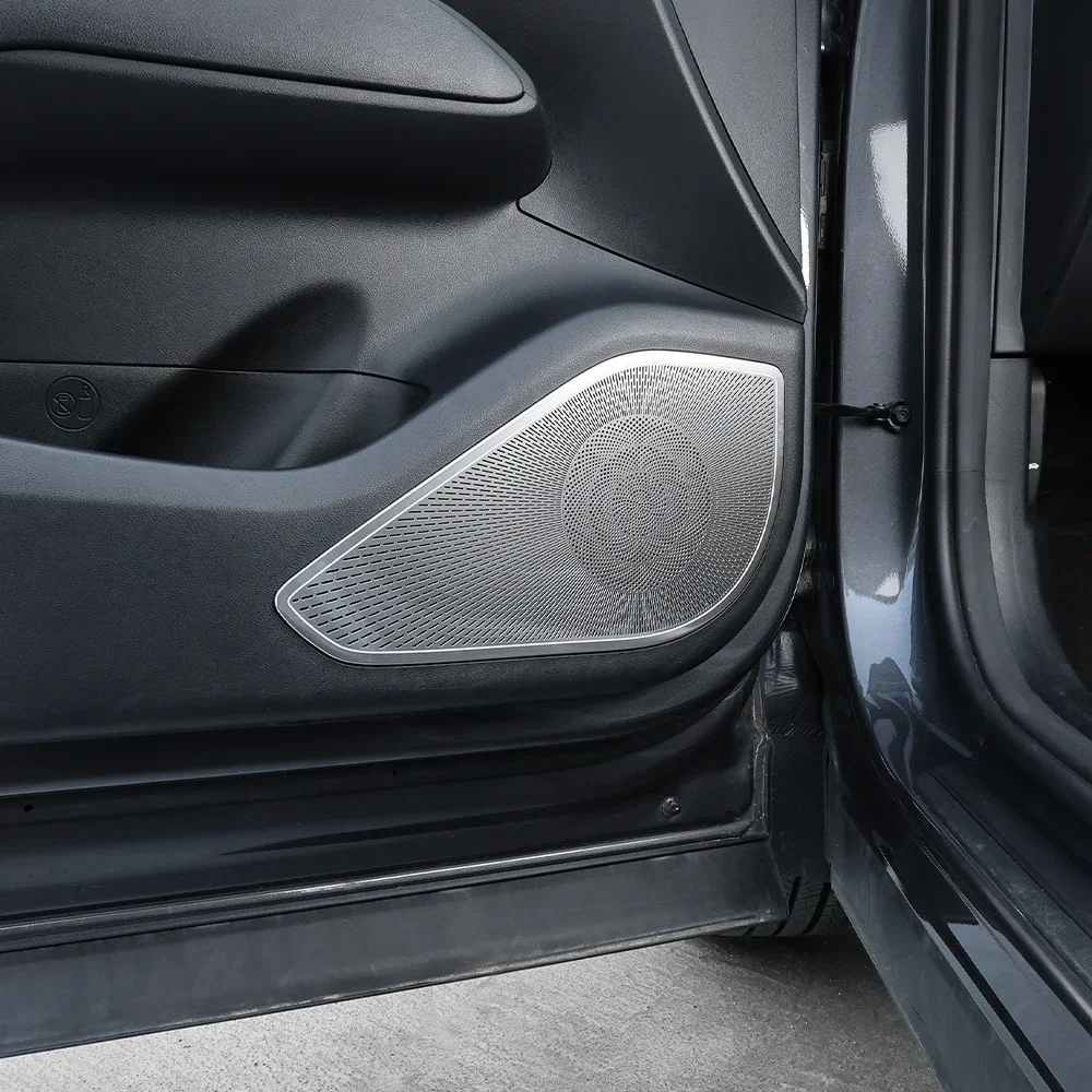 

Нержавеющая сталь, черный, серебристый, автомобильные дверные громкоговорители, сетчатая накладка динамика, левый/правый руль для тюнинга Hyundai Tucson NX4 2025