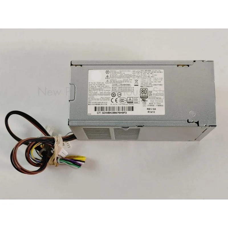 L For HP ProDesk 800 G1 SFF 6 Pin 240W Desktop Power Supply702307-002